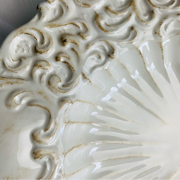 Ceramic Victorian Soup/ Salad Serving Bowl hand made in Italy - Picture 4 of 7